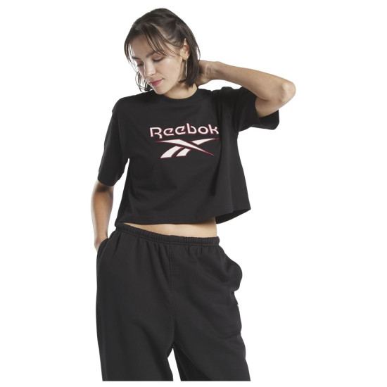 Reebok Γυναικεία κοντομάνικη μπλούζα Crop Reebok Γυναικεία κοντομάνικη μπλούζα Crop